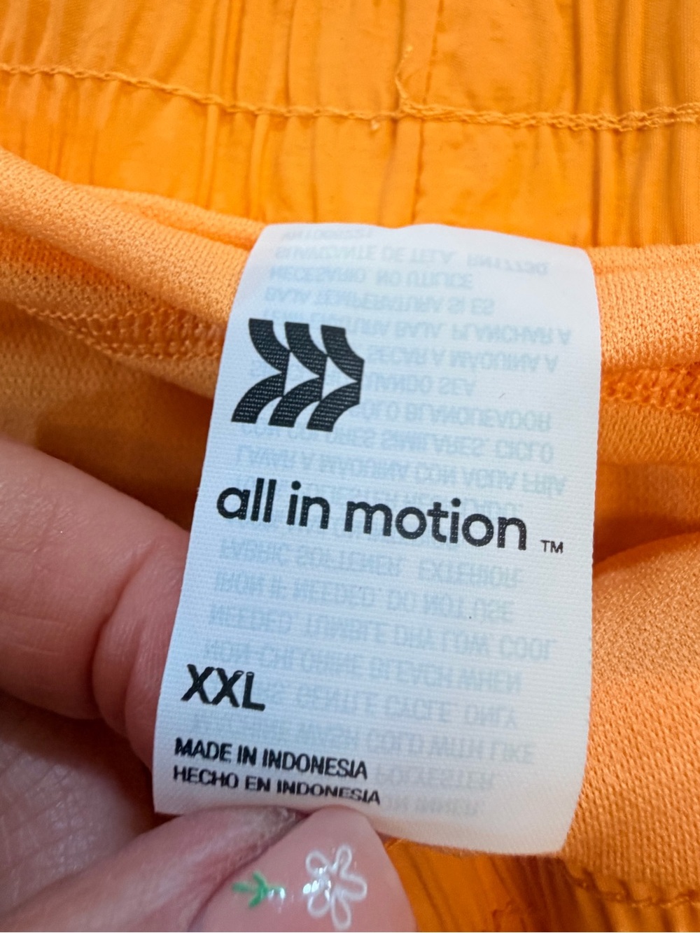 All in Motion Orange Lined Running Shorts Athletic Women’s XXL - Picture 4 of 10